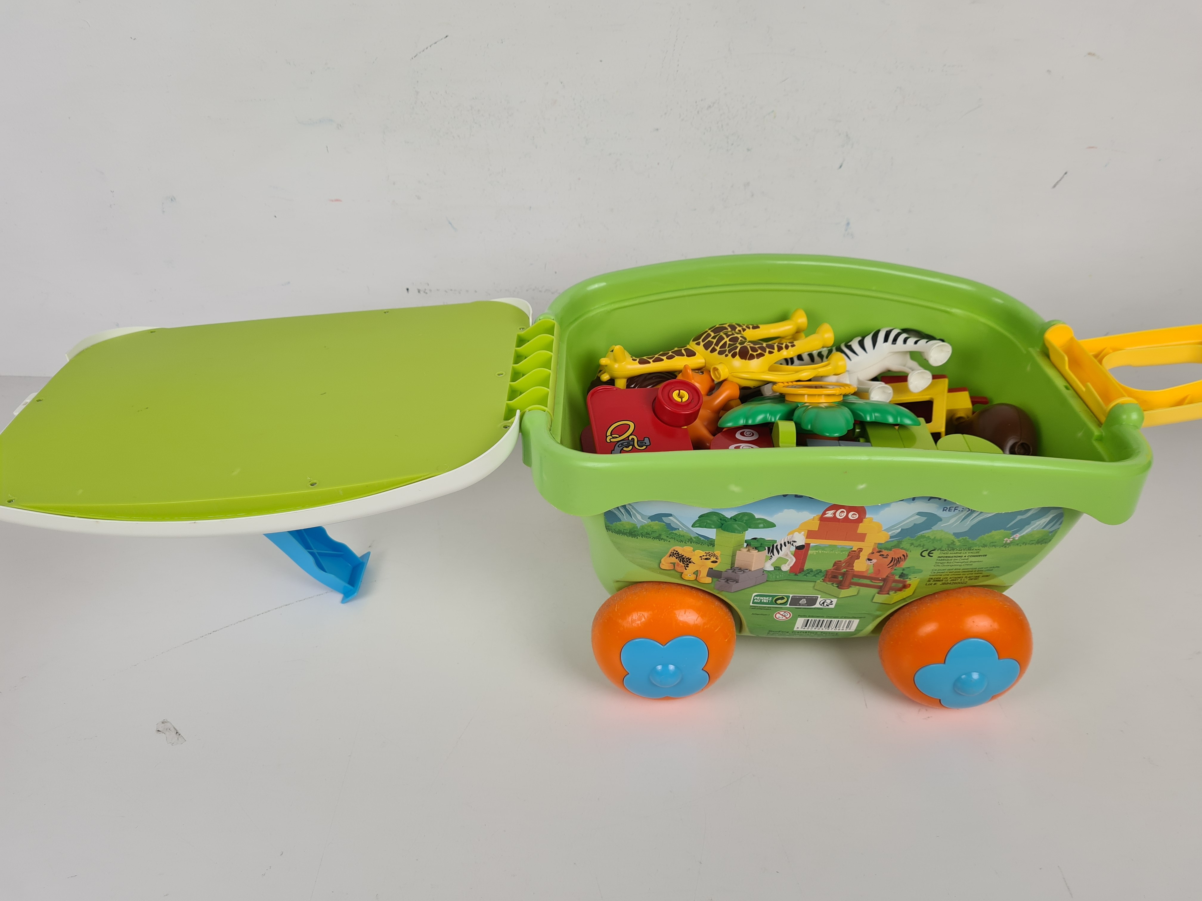 Jeu de construction - Chariot avec blocs et animaux - 3 ans + Bon état - Vue 2 - 